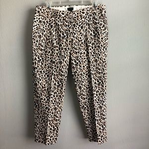 J. Crew Factory City fit cheetah print pants 6.